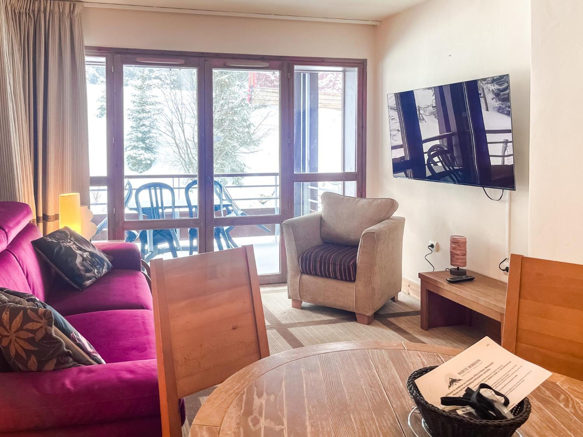 Large One-Bedroom Apartment, Wheelchair Adapted, Les Terrasses D'Eos Flaine Zewnętrze zdjęcie